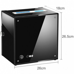iUni Automatic Watch Winder, луксозен часовник 4, сензорен екран, черен - Img 8