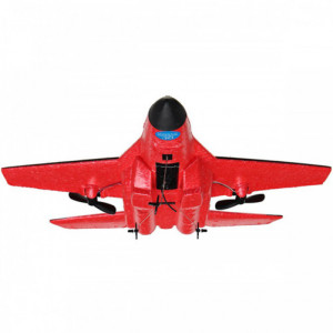 iUni FX820 изтребител с дистанционно управление, SU-35, жироскоп, удароустойчив, червен - Img 8