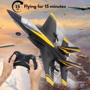iUni FX835 Играчка с дистанционно управление Самолет, Жироскоп, Удароустойчив, LED светлини - Img 4