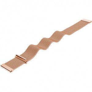 iUni Milanese Loop-Armband, 22 mm, für Gear S3, Edelstahl in Roségold - Img 3