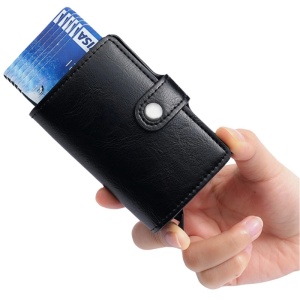 iUni P2 Geldbörse, RFID, Platz für 6 Karten, schwarz - Img 10