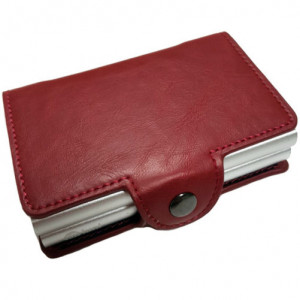 iUni P3 Wallet, RFID, 12-card slot, Burgundy