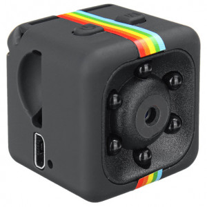 iUni SQ11 Mini-Spionagekamera, Full HD 1080p, Audio-Video, Nachtsicht, TV-Ausgang, Schwarz - Img 6