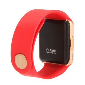 Smartwatch iUni GT08, телефон, Bluetooth, 1.3MP Камера, LCD дисплей против надраскване, Червен - Img 6