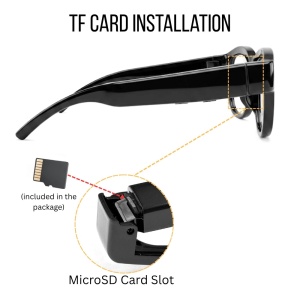 Spionagebril met camera iUni G9, 8 GB, Full HD, nachtzicht - Img 6