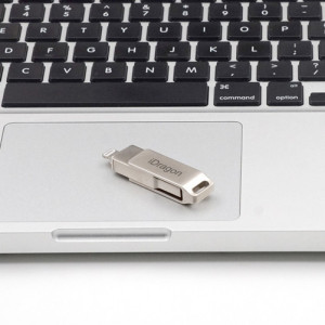 USB-Stick 128 GB iUni iDragon Lightning und USB 3.0 für iPhone/iPad, silberfarben - Img 4