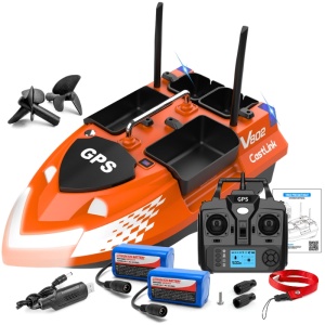 Σκάφος για ψάρεμα iUni V802 PRO, GPS, 2 μπαταρίες 12000mAh, 4 δεξαμενές, 3kg, 500m, 15km/h, τηλεχειριστήριο 2,4GHz