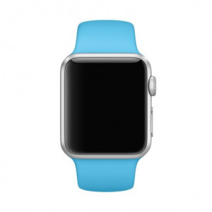 Каишка iUni за Apple Watch 1/2/3/4/5/6/7 40 мм Силикон Син - Img 8