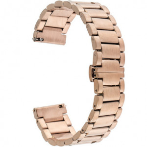 Каишка iUni 22 мм за Gear S3 Стомана Rose Gold - Img 1