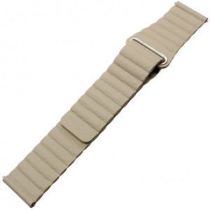 Каишка iUni Leather Loop 20 мм за Gear S2 Еко кожа Крем - Img 5