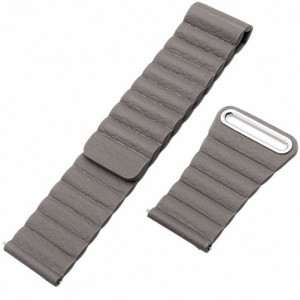 Каишка iUni Leather Loop 20 мм за Gear S2 Еко кожа Сив - Img 8