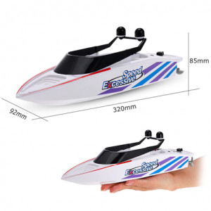 Лодка за дистанционно iUni RC Racing Boat Водоустойчив, 2.4Ghz Честота, Бял - Img 9