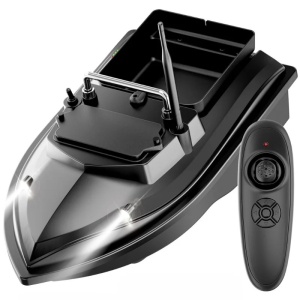 Лодка за риболовна стръв iUni V050, 500m, капацитет 2 кг, 5200mAh, 10km/h, 2.4GHz дистанционно управление - Img 1