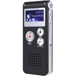 Мини професионален диктофон iUni SpyMic REP03, 8 GB вътрешна памет, MP3 Player - Img 2