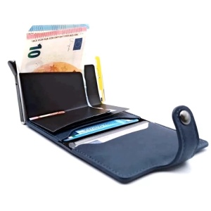 Портфейл iUni P2, RFID, слот за 6 карти, син - Img 2