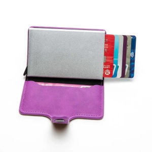 Портфейл iUni P2, RFID, слот за 6 карти, Magenta - Img 9