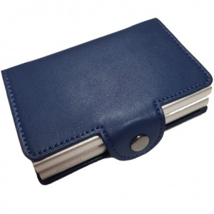 Портфейл iUni P3, RFID, слот за 12 карти, син - Img 2