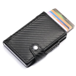 Портфейл iUni P4, RFID, слот за 9 карти, карбонов печат - Img 2