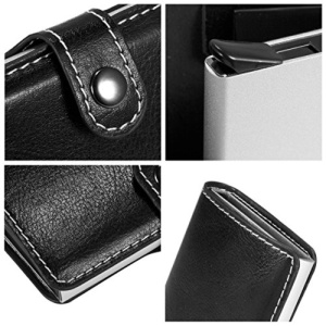 Портфейл RFID iUni P2, слот за 6 карти, черен - Img 10