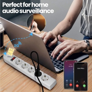 Удължител iUni SpyMic PRL1, GSM шпионски микрофон, Слушане в реално време - Img 9
