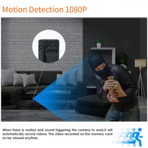 Шпионска камера iUni SpyCam M8 Plus, Wi-Fi, Full HD, Нощно виждане, Аудио-видео, Снимка - Img 10