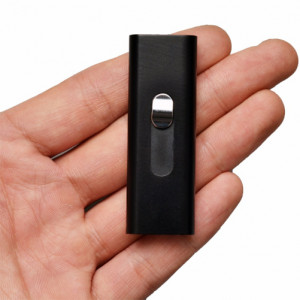 Шпионски микрофон USB стик SpyMic STK96, Диктофон, 8 GB вътрешна памет, Черен - Img 3