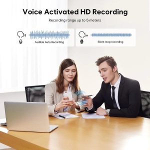 Шпионски рекордер iUni V10 в писалка, 32 GB, гласово активиране, MP3 плейър - Img 4