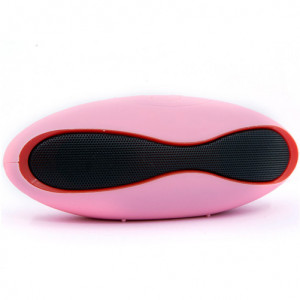 Bluetooth високоговорител iUni DF01, USB, Слот карта, Радио, Розов - Img 1