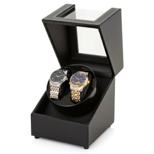 iUni автоматична навивачка за часовници, Watch Winder 2, черна - Img 2