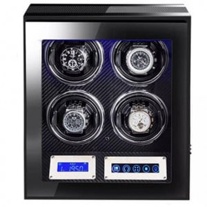 iUni Automatischer Uhrenbeweger, luxuriöser Uhrenbeweger 4 Carbon