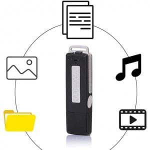 iUni SpyMic STK98 USB-Stick mit Spionagemikrofon, Diktiergerät, 8 GB interner Speicher - Img 4