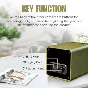 iUni Uhrenbeweger für Automatikuhren, Watch Winder, Kunstleder, Khaki-Grün - Img 10