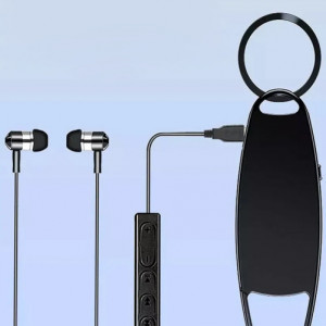 iUni V13 Шпионски калъф за носене, 32GB, 43 часа, MP3 плейър, гласово активиране, черен - Img 10