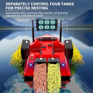 iUni V803 aasboot, 12.000 mAh, 4 reservoirs, 3 kg, 500 m, 15 km/u - Img 5