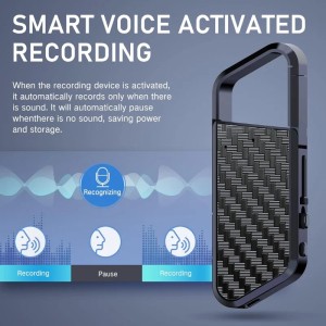 iUni ZD09 Keyring Spy Recorder, 32 GB, voice-activated, MP3 player - Img 7