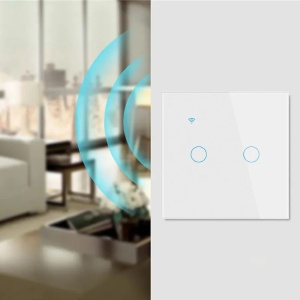 Slimme aanraakschakelaar, wifi, beschermglas, iUni 2G, 10 A, spraakbediening, Smart Life / Tuya, led - Img 10