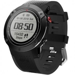 Smartwatch iUni DM18, Χρόνος αναμονής 30 ημέρες, GPS, Bluetooth, OLED, Αδιάβροχο, Μαύρο - Img 2