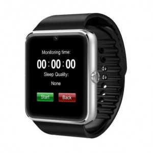 Smartwatch iUni GT08, τηλέφωνο, Bluetooth, κάμερα 1,3 MP, οθόνη LCD ανθεκτική στις γρατσουνιές, ασημί - Img 7
