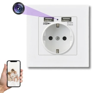 Spionagecamera in wandstopcontact iUni PR1, 8 GB, wifi, Full HD, live bekijken via de telefoon - Img 7