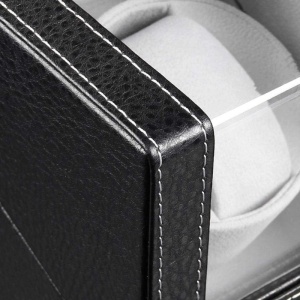 Θήκη για το τύλιγμα ρολογιών iUni, Watch Winder, Μαύρο-Γκρι - Img 7