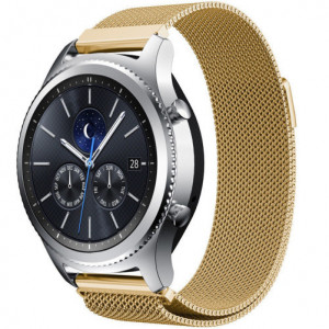 Каишка iUni Milanese Loop 22 мм за Gear S3 Стомана Златист - Img 6