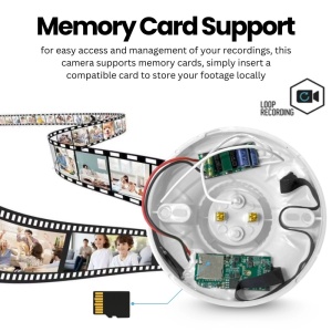 Мини камера Full HD iUni SB1, Фасунга E27, Wi-Fi, 8GB, Преглед на живо на телефон - Img 3