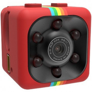Мини Шпионска камера iUni SQ11, Full HD 1080p, Гласов-Видео, Нощно виждане, TV-Out, Червен - Img 8
