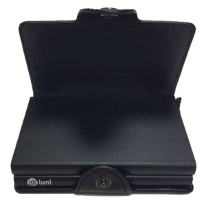 Портфейл iUni P3, RFID, слот за 12 карти, черен - Img 10