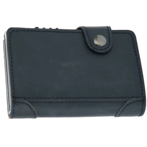 Портфейл iUni P4, RFID, слот за 9 карти, тъмно син - Img 5