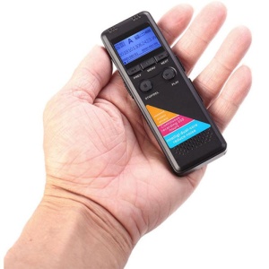 Шпионски микрофон iUni SpyMic REP01, Професионален диктофон, 8GB, MP3 Player - Img 6