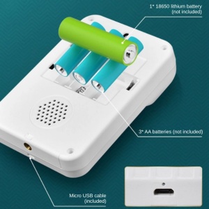 Digitale contactloze infrarood-thermoscanner iUni T16i, temperatuurmonitoring, snelle meting in 0,5 sec. - Img 8