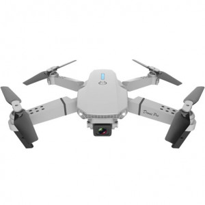 Drohne iUni E88 Pro, 4K, WLAN, 2 Kameras, klappbare Arme, Echtzeit-Übertragung von Telefonaten, grau - Img 3