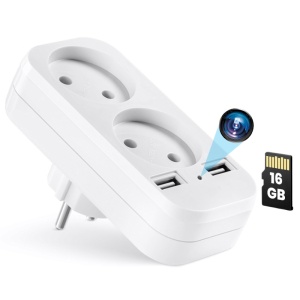 iUni AD1 Spy Camera with Dual Adapter, 16GB, Wi-Fi, Full HD, Motion Sensor