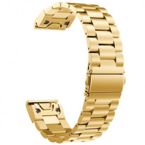 iUni-Armband für Garmin Fenix 3 / Fenix 5X, Stahlband, 26 mm, Gold - Img 5